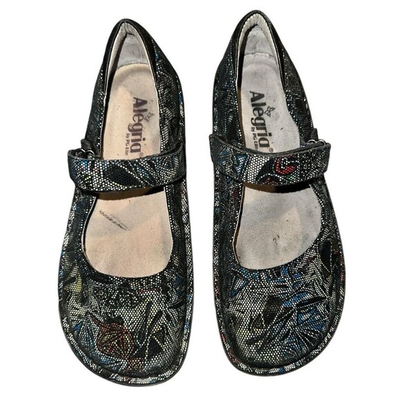 Alegria Mary Jane Shoes BEL-442 Belle Totem EU 37 US 6.5 Multi-Color Leather - Picture 7 of 10
